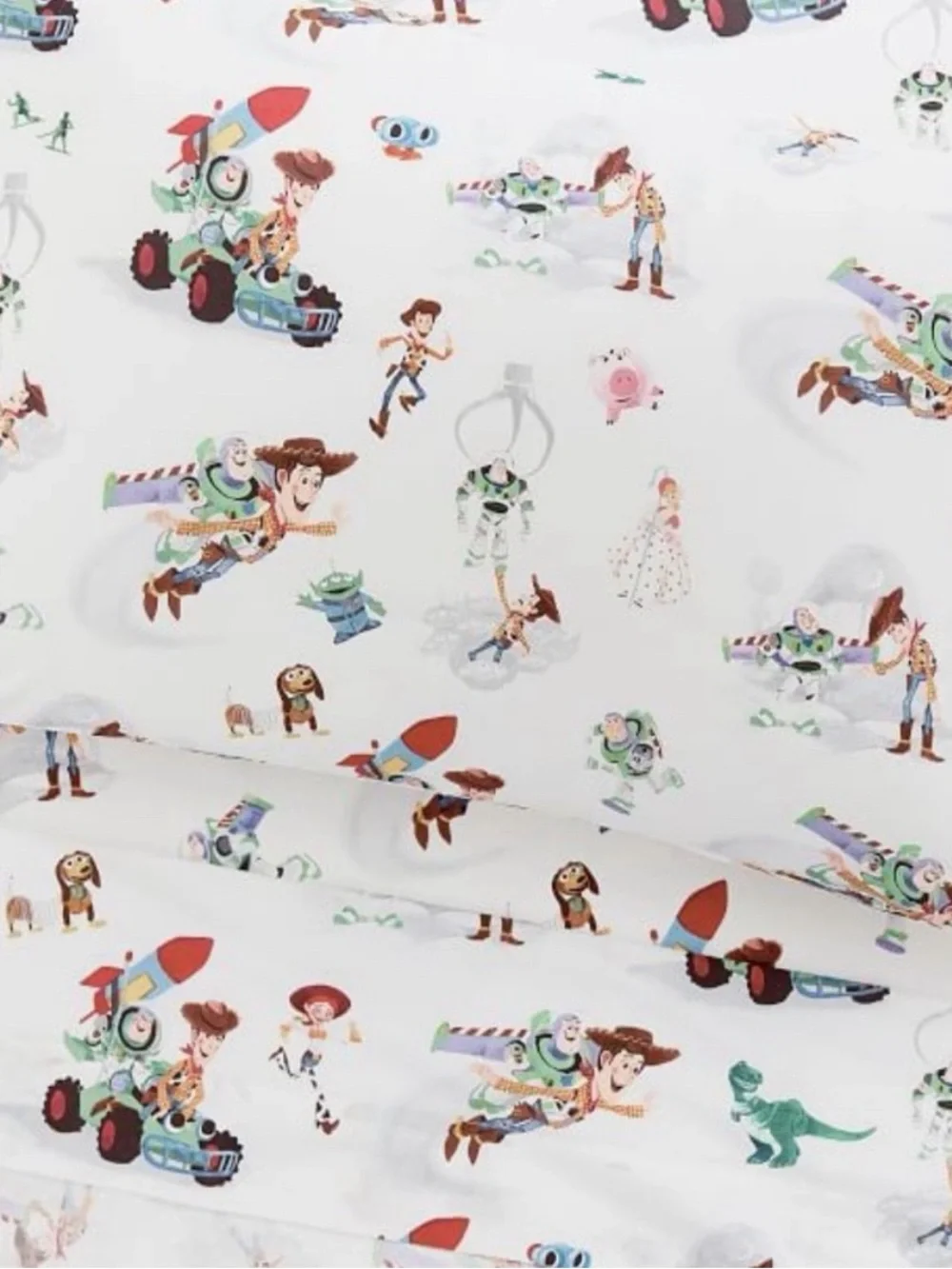 Pottery Barn Kids Toy Story Full Sheet Set Organic Cotton Excellent Condition
